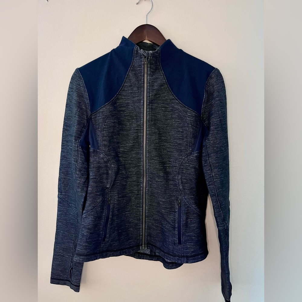 Lululemon Forme Jacket Reversible Slub Denim Limitless Blue